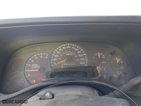 2006 Chevrolet Silverado 1500 Work Truck with VIN 3GCEC14X76G213817, listed as a IAAI auction lot 41817367 with 181,860 mi miles. Bid and sale history available at carsss.com. Image 7.
