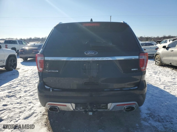 2017 Ford Explorer Platinum with VIN 1FM5K8HT5HGC03137, listed as a Copart auction lot 89224205 with 146,196 mi miles and Salvage Title. Bid and sale history available at carsss.com. Image 6.