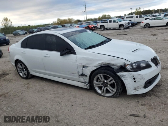 2009 Pontiac G8 with VIN 6G2ER57759L217056, listed as a Copart auction lot 75096194 with 91,254 mi miles and Salvage Title. Bid and sale history available at carsss.com. Image 4.