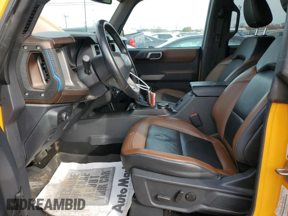 2021 Ford Bronco with VIN 1FMEE5DP6MLA88337, listed as a Copart auction lot 76057734 with 31,846 mi miles and Salvage title. Bid and sale history available at DreamBid. Image 7.