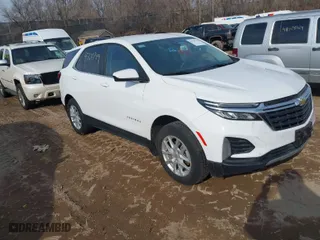 2023 Chevrolet Equinox LT with VIN 3GNAXTEG8PS218253, listed as a IAAI auction lot 41700749 with 28,100 mi miles. Bid and sale history available at carsss.com. Image 1.