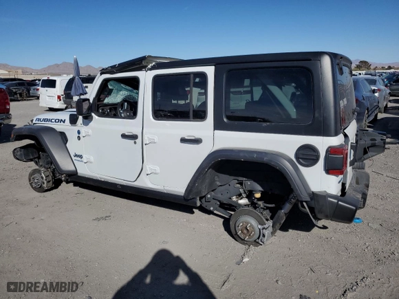 2022 Jeep Wrangler 4xe Unlimited Rubicon with VIN 1C4JJXR63NW206144, listed as a Copart auction lot 47234895 with 5,876 mi miles and Salvage Title. Bid and sale history available at carsss.com. Image 2.