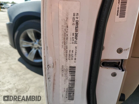 2013 Dodge Charger SE with VIN 2C3CDXBG8DH677551, listed as a Copart auction lot 53260735 with 124,248 mi miles and Salvage Title. Bid and sale history available at DreamBid. Image 14.