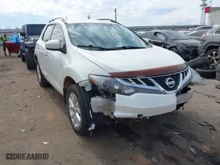 2014 Nissan Murano SL with VIN JN8AZ1MU1EW418461, listed as a IAAI auction lot 41690883 with 191,612 mi miles. Bid and sale history available at carsss.com. Image 1.