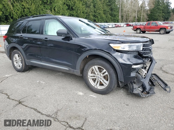 2020 Ford Explorer XLT with VIN 1FMSK8DHXLGC39354, listed as a Copart auction lot 51345865 with Not Provided miles and Salvage Title. Bid and sale history available at DreamBid. Image 4.
