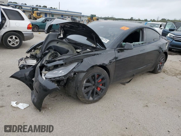 2023 Tesla Model 3 z VIN 5YJ3E1EA7PF668511, wystawiony jako Copart lot #51055725 z przebiegiem 53 594 mil mil oraz Szkoda całkowita • Salvage title. Historia ofert i sprzedaży dostępna na DreamBid. Obrazek 1.