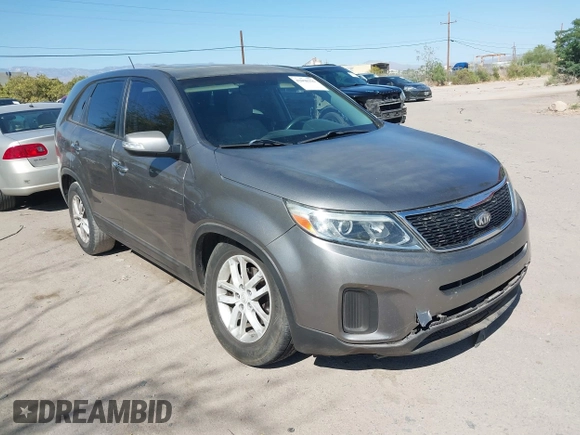 2014 Kia Sorento LX with VIN 5XYKT3A6XEG480411, listed as a IAAI auction lot 42008356 with 137,435 mi miles and . Bid and sale history available at DreamBid. Image 1.