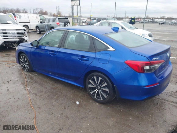2022 Honda Civic Sedan EX with VIN 2HGFE1F74NH325843, listed as a IAAI auction lot 41116731 with 69,429 mi miles. Bid and sale history available at carsss.com. Image 3.