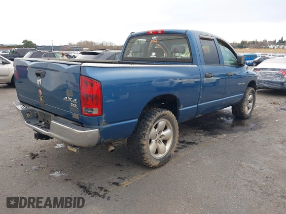 2005 Dodge 1500 SLT with VIN 1D7HU18D05S146033, listed as a IAAI auction lot 41155239 with 227,854 mi miles and . Bid and sale history available at DreamBid. Image 4.