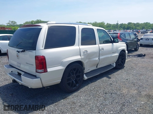 2003 Cadillac Escalade z VIN 1GYEK63N43R222254, wystawiony jako IAAI lot #42228127 z przebiegiem 167 294 mil mil oraz . Historia ofert i sprzedaży dostępna na DreamBid. Obrazek 4.