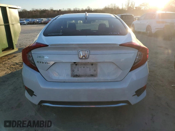 2020 Honda Civic Sedan EX with VIN 19XFC1F30LE010788, listed as a Copart auction lot 81782004 with 77,984 mi miles and Salvage Title. Bid and sale history available at carsss.com. Image 6.