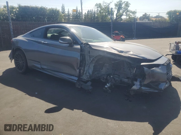 2017 Infiniti Q60 Premium with VIN JN1EV7EK0HM361911, listed as a Copart auction lot 59539525 with Not provided miles and Salvage title. Bid and sale history available at DreamBid. Image 4.