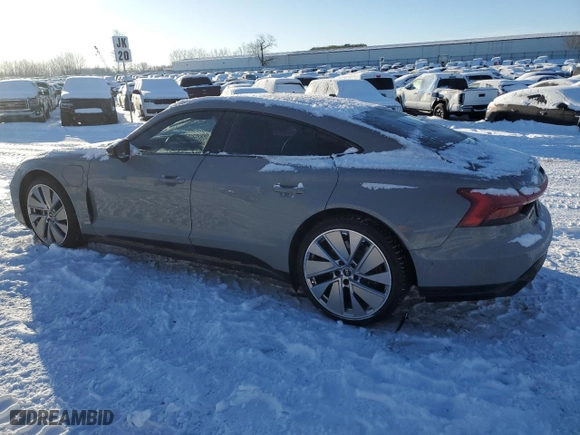 2022 Audi e-tron GT Prestige with VIN WAUEJBFW6N7007945, listed as a Copart auction lot 45677315 with 32,372 mi miles and Non Repairable. Bid and sale history available at carsss.com. Image 2.