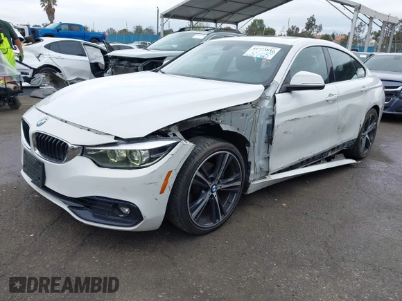 2019 BMW 4 Series 430i with VIN WBA4J1C57KBM17793, listed as a IAAI auction lot 41773832 with 78,110 mi miles. Bid and sale history available at carsss.com. Image 2.