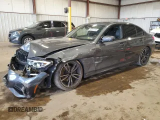 2021 BMW 3 Series 330i z VIN 3MW5R1J00M8B81609, wystawiony jako Copart lot #58311755 z przebiegiem 63 666 mil mil oraz Szkoda całkowita • Salvage title. Historia ofert i sprzedaży dostępna na DreamBid. Obrazek 1.
