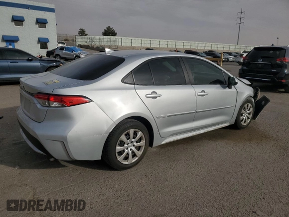2020 Toyota Corolla LE with VIN 5YFEPRAE7LP033491, listed as a Copart auction lot 51598275 with 56,011 mi miles and Salvage Title. Bid and sale history available at carsss.com. Image 3.
