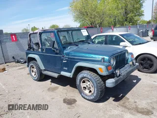 1997 Jeep Wrangler Sport with VIN 1J4FY19S4VP539226, listed as a IAAI auction lot 42096161 with 1 mi miles. Bid and sale history available at carsss.com. Image 1.