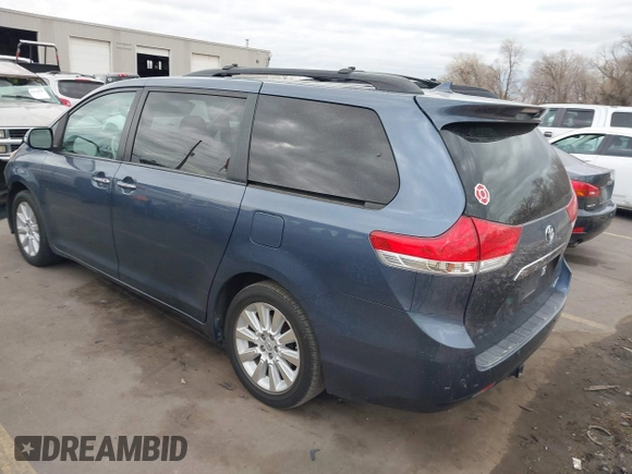 2013 Toyota Sienna XLE with VIN 5TDDK3DC1DS062849, listed as a IAAI auction lot 41510296 with 100,178 mi miles and . Bid and sale history available at DreamBid. Image 3.