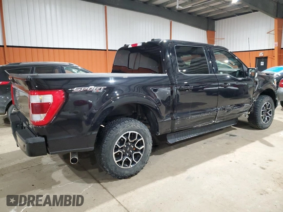 2022 Ford F-150 XL with VIN 1FTEW1EP6NKE52594, listed as a Copart auction lot 43848325 with 57,040 mi miles and Salvage Title. Bid and sale history available at DreamBid. Image 3.