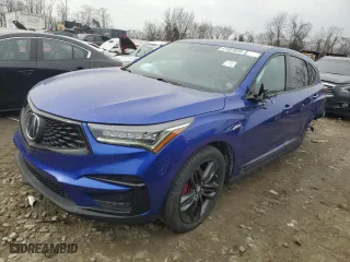 2021 Acura RDX w/A-Spec Package with VIN 5J8TC1H63ML018470, listed as a Copart auction lot 41851835 with 52,489 mi miles and Non Repairable. Bid and sale history available at carsss.com. Image 1.