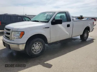 2014 Ford F-150 XL with VIN 1FTNF1CF5EKD21179, listed as a Copart auction lot 48916575 with 150,958 mi miles and Salvage Title. Bid and sale history available at carsss.com. Image 1.