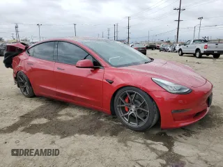2018 Tesla Model 3 Long Range Battery z VIN 5YJ3E1EB2JF075221, wystawiony jako Copart lot #53571425 z przebiegiem 45 927 mil mil oraz Szkoda całkowita • Salvage title. Historia ofert i sprzedaży dostępna na DreamBid. Obrazek 4.