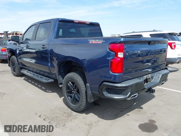 2021 Chevrolet Silverado 1500 Custom Trail Boss with VIN 3GCPYCEF0MG137222, listed as a IAAI auction lot 41906200 with 29,517 mi miles and . Bid and sale history available at DreamBid. Image 3.