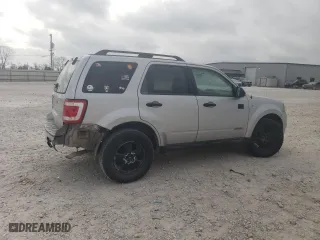 2008 Ford Escape XLT with VIN 1FMCU03138KA62333, listed as a Copart auction lot 47465765 with 222,639 mi miles and Salvage Title. Bid and sale history available at carsss.com. Image 3.