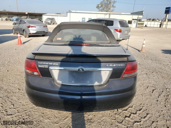 2004 Chrysler Sebring Limited with VIN 1C3EL65R24N103201, listed as a Copart auction lot 75028724 with 0 mi miles and Salvage Title. Bid and sale history available at carsss.com. Image 6.