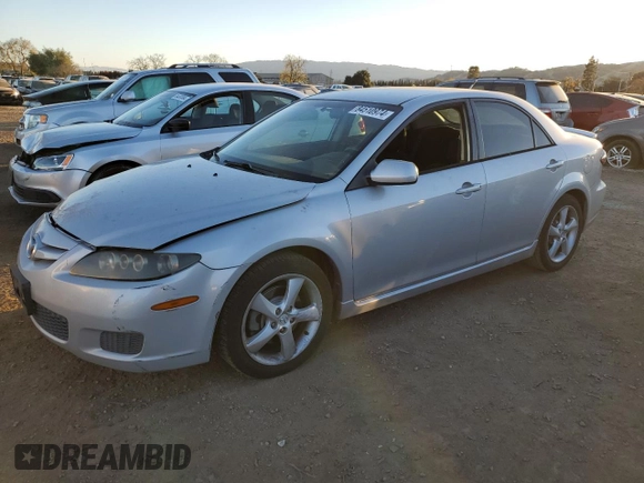 2007 Mazda 6 S Sport VE with VIN 1YVHP80D575M55871, listed as a Copart auction lot 84510974 with 106,165 mi miles and Salvage Title. Bid and sale history available at DreamBid. Image 1.
