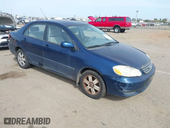 2004 Toyota Corolla CE with VIN JTDBR38E042034109, listed as a IAAI auction lot 42054614 with 162,116 mi miles. Bid and sale history available at carsss.com. Image 1.