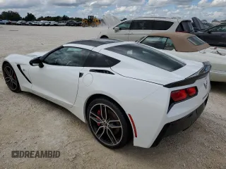 2015 Chevrolet Corvette Z51 2LT with VIN 1G1YK2D73F5102073, listed as a Copart auction lot 73709434 with 0 mi miles and Salvage Title. Bid and sale history available at carsss.com. Image 2.