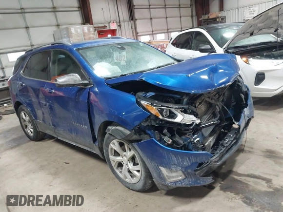 2019 Chevrolet Equinox Premier with VIN 3GNAXXEV9KS587461, listed as a IAAI auction lot 41368140 with 110,408 mi miles and . Bid and sale history available at DreamBid. Image 1.