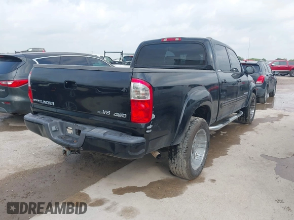 2006 Toyota Tundra Limited with VIN 5TBDT481X6S550947, listed as a IAAI auction lot 42063280 with 145,031 mi miles and . Bid and sale history available at DreamBid. Image 4.