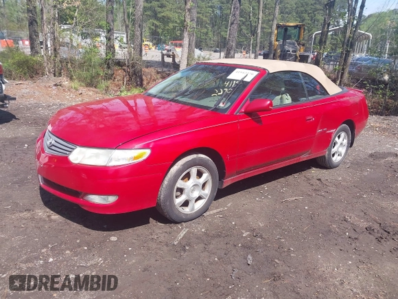 2002 Toyota Solara SE with VIN 2T1FF28P82C569418, listed as a IAAI auction lot 41942270 with 191,373 mi miles and . Bid and sale history available at DreamBid. Image 2.