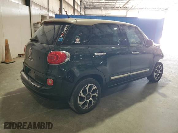 2014 FIAT 500L Lounge with VIN ZFBCFACH9EZ022054, listed as a Copart auction lot 83541054 with 125,729 mi miles and Salvage Title. Bid and sale history available at DreamBid. Image 3.