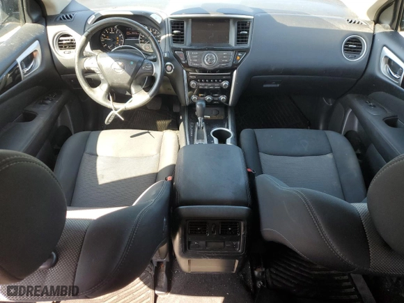 2017 Nissan Pathfinder S with VIN 5N1DR2MM2HC654276, listed as a Copart auction lot 53468035 with 129,159 mi miles and Salvage Title. Bid and sale history available at carsss.com. Image 8.