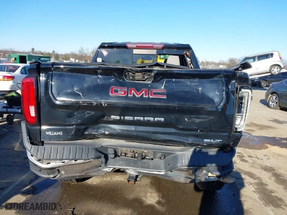 2020 GMC Sierra 1500 SLT with VIN 3GTU9DEDXLG160073, listed as a IAAI auction lot 41384026 with 57,870 mi miles. Bid and sale history available at carsss.com. Image 16.