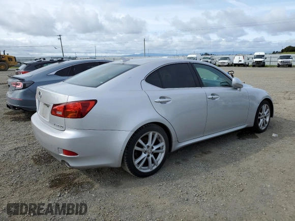2007 Lexus IS 250 z VIN JTHBK262X72034807, wystawiony jako Copart lot #51349555 z przebiegiem 346 294 mil mil oraz Czysty tytuł • Clean title. Historia ofert i sprzedaży dostępna na DreamBid. Obrazek 3.