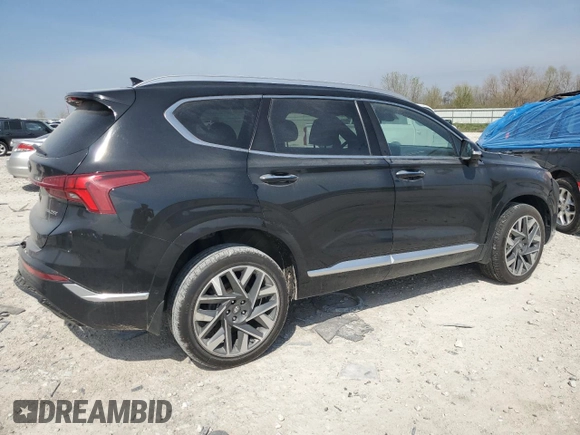 2023 Hyundai Santa Fe Calligraphy with VIN 5NMS5DALXPH499586, listed as a Copart auction lot 54236845 with 59,257 mi miles and Salvage title. Bid and sale history available at DreamBid. Image 3.