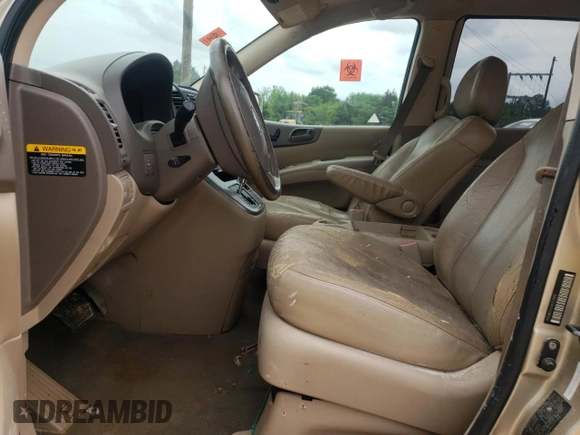 2008 Kia Sedona EX with VIN KNDMB233286203686, listed as a Copart auction lot 55553794 with 0 mi miles and Salvage Title. Bid and sale history available at carsss.com. Image 7.