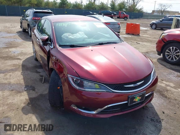 2015 Chrysler 200 C with VIN 1C3CCCCB3FN734831, listed as a IAAI auction lot 41900507 with 146,401 mi miles. Bid and sale history available at carsss.com. Image 1.