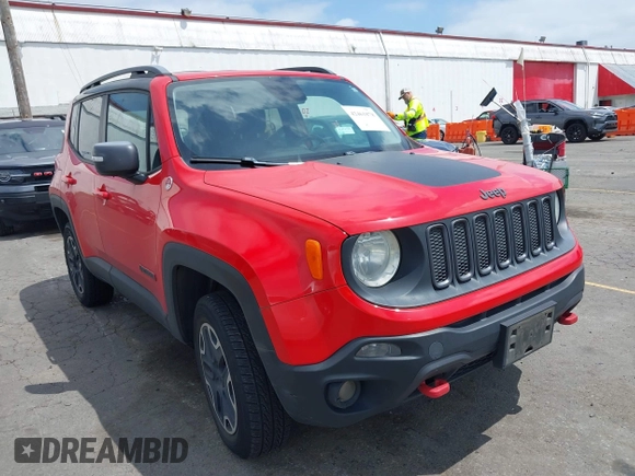 2015 Jeep Renegade Trailhawk with VIN ZACCJBCT7FPB80933, listed as a IAAI auction lot 42461878 with 138,803 mi miles and . Bid and sale history available at DreamBid. Image 1.
