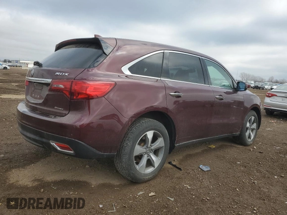 2014 Acura MDX z VIN 5FRYD4H28EB030178, wystawiony jako Copart lot #52389515 z przebiegiem Nie podano mil oraz Szkoda całkowita • Salvage title. Historia ofert i sprzedaży dostępna na DreamBid. Obrazek 3.
