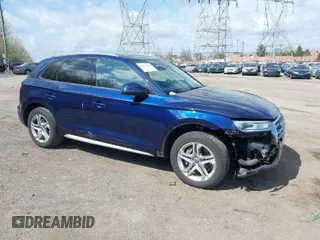 2018 Audi Q5 Premium with VIN WA1ANAFY8J2061881, listed as a IAAI auction lot 41921835 with 103,314 mi miles. Bid and sale history available at carsss.com. Image 1.