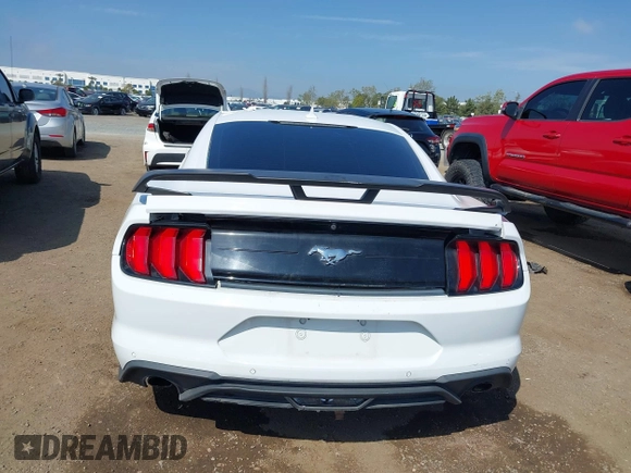 2021 Ford Mustang EcoBoost with VIN 1FA6P8TH6M5104559, listed as a IAAI auction lot 41879755 with 1 mi miles. Bid and sale history available at carsss.com. Image 16.