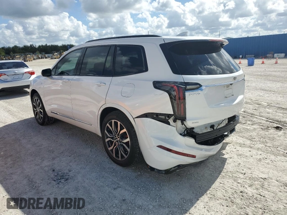 2022 Cadillac XT6 Sport with VIN 1GYKPGRS8NZ164305, listed as a Copart auction lot 80268754 with 17,232 mi miles and Salvage Title. Bid and sale history available at carsss.com. Image 2.