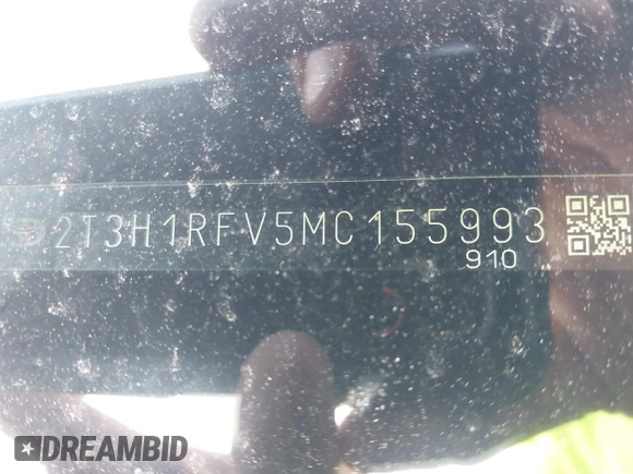 2021 Toyota RAV4 LE z VIN 2T3H1RFV5MC155993, wystawiony jako IAAI lot #42259037 z przebiegiem 79 719 mil mil oraz . Historia ofert i sprzedaży dostępna na DreamBid. Obrazek 9.