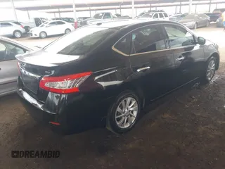 2015 Nissan Sentra S with VIN 3N1AB7AP9FY379620, listed as a IAAI auction lot 42036075 with 110,021 mi miles. Bid and sale history available at carsss.com. Image 4.