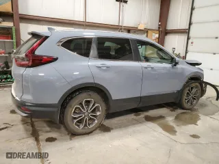 2022 Honda CR-V EX-L with VIN 2HKRW2H83NH209836, listed as a Copart auction lot 81755214 with 93,287 mi miles and Salvage Title. Bid and sale history available at carsss.com. Image 3.